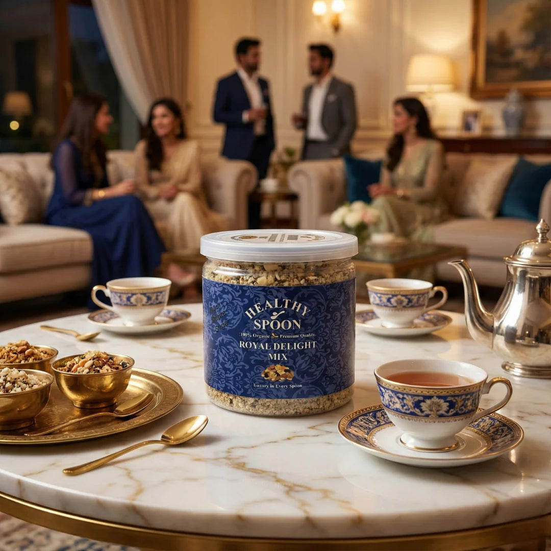 Traditional Panjiri Powder | Nutrition Mix with Almonds, Saffron & Desi Ghee | Energy Boosting Superfood Blend