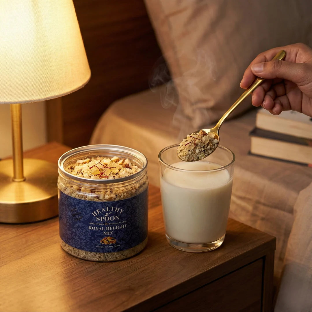 Traditional Panjiri Powder | Nutrition Mix with Almonds, Saffron & Desi Ghee | Energy Boosting Superfood Blend